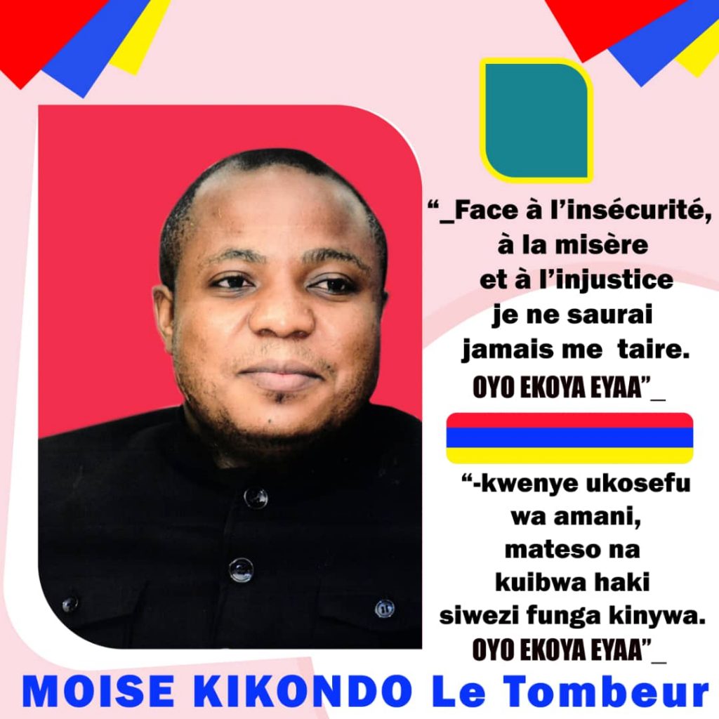 Butembo : pas de panique, le juriste chercheur MOISE KIKONDO le Tombeur, entre au MLC et annonce sa candidature à la députation nationale