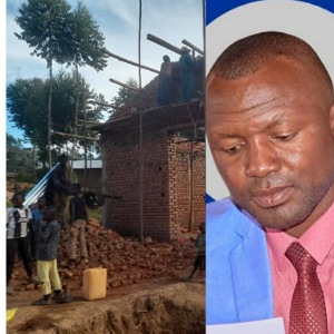 Butembo : le jeune leader KATEMBO TSONGO Léon, offre un don de 60 tôles pour couvrir la toiture d’une chapelle Catholique de la paroisse de Lyambo