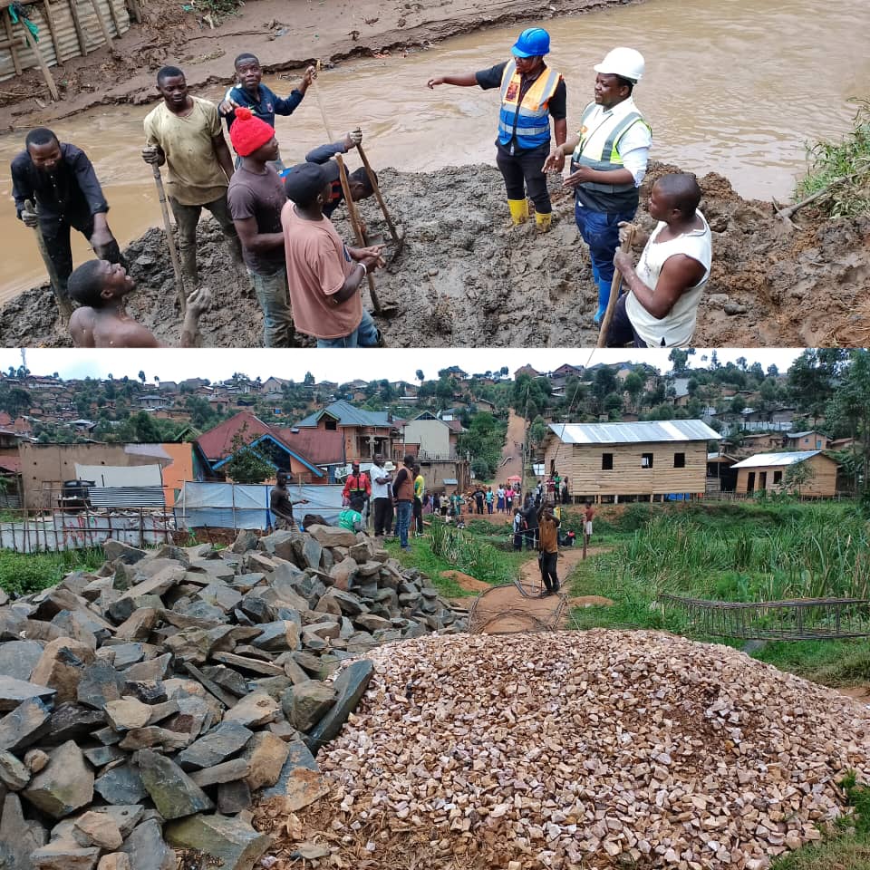 Butembo : sur fonds propres ( 8.888$), le candidat député national MUMBERE PERUZI Djimmy, construit un pont à dur sur la rivière Mususa