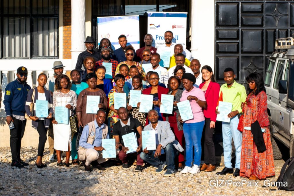 Goma : Une formation des journalistes sur la gestion du numérique et la promotion de la paix s’est terminée le 7 décembre à Goma, dans la province du Nord-Kivu