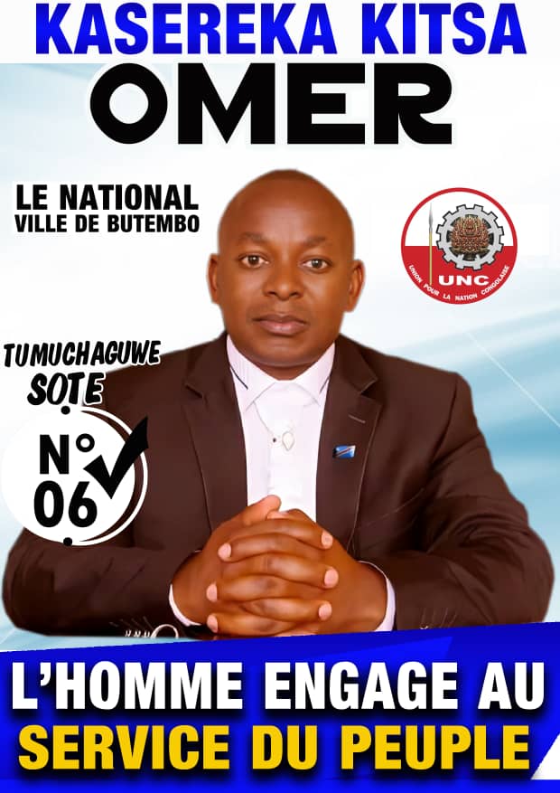 Butembo : Élections du 20 décembre, KITSA OMER en tête sur la liste AA/UNC à la députation Nationale ( Résultat compilation )