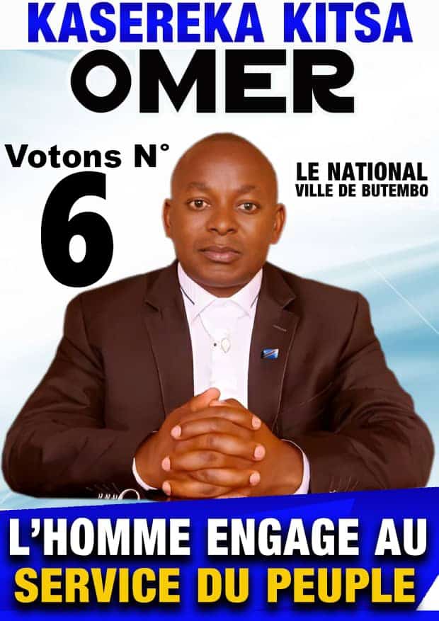 Élections : Ce Message de KASEREKA KITSA Omer à la population de Butembo après la proclamation des résultats des élections législatives Nationale